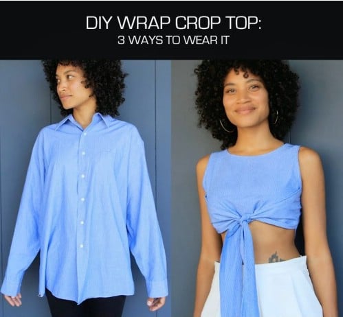 Make a wrap crop top.
