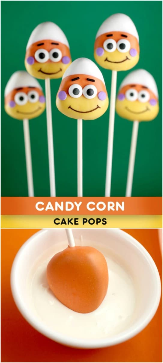 Candy Corn Cake Pops