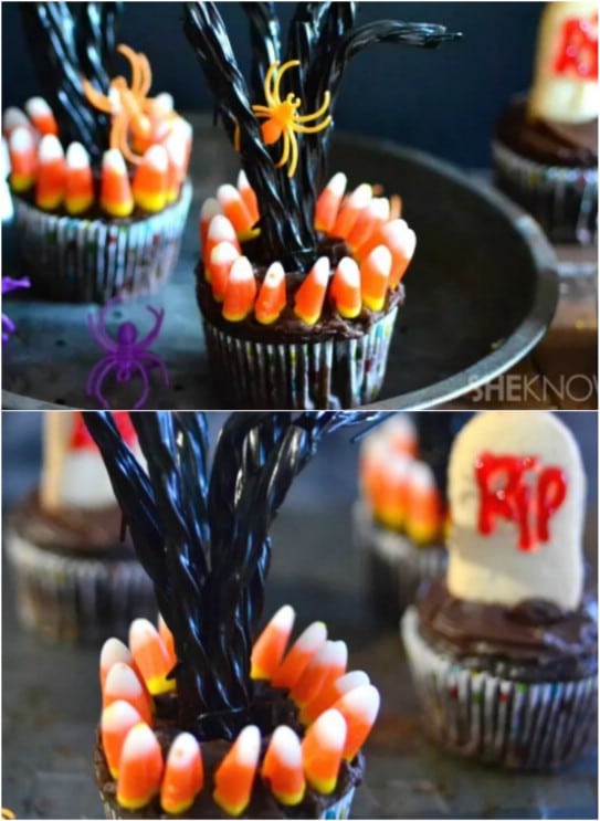 Spooky Tree Cupcakes
