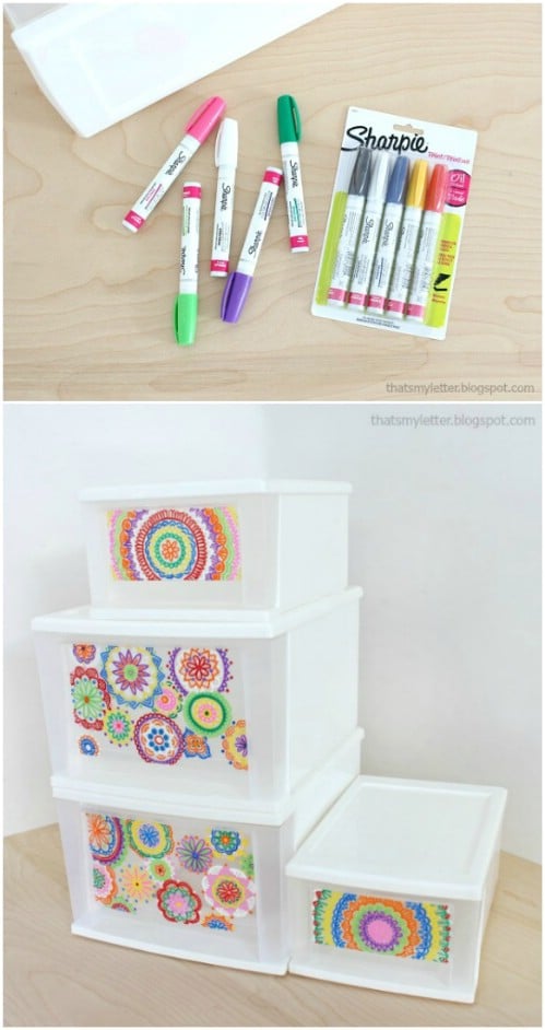 Make unbelievably gorgeous designs with sharpie markers.