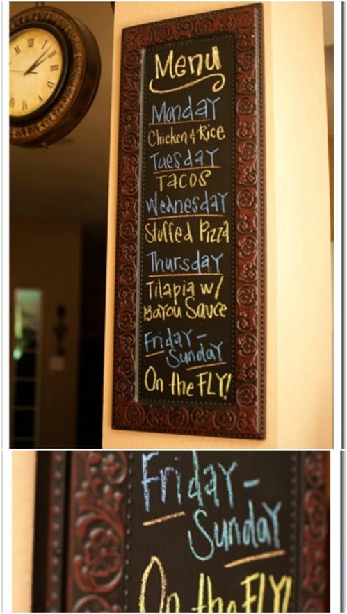 Don’t forget to make good use of chalkboard paint.
