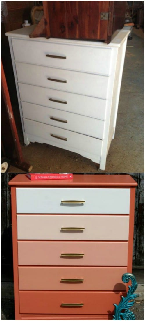 Here is exactly how you can paint an ombre dresser.