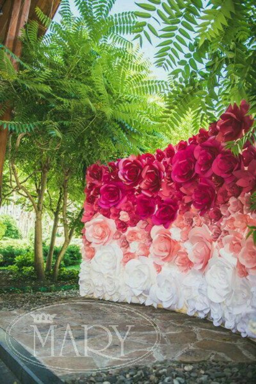 Ombre also can be used for wedding décor.