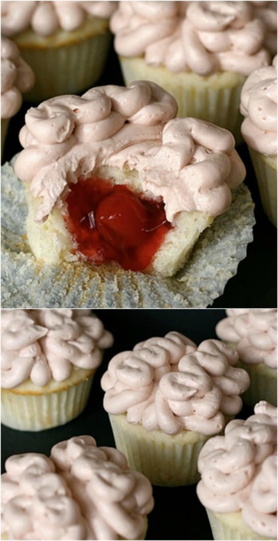 Blood Clot Brain Cupcakes