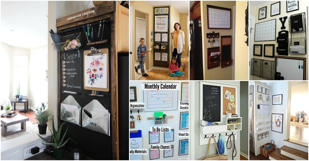 50 Genius Command Center Ideas to Get Your Household Organized