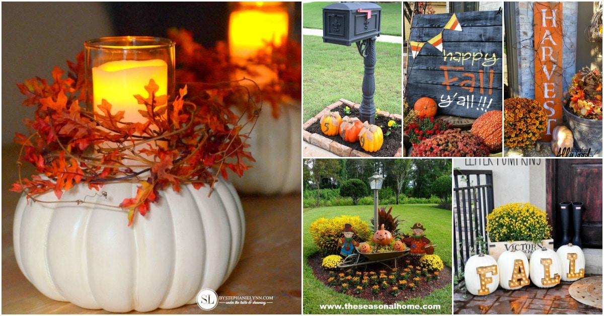 20 DIY Outdoor Fall Decorations That'll Beautify Your Lawn And Garden 