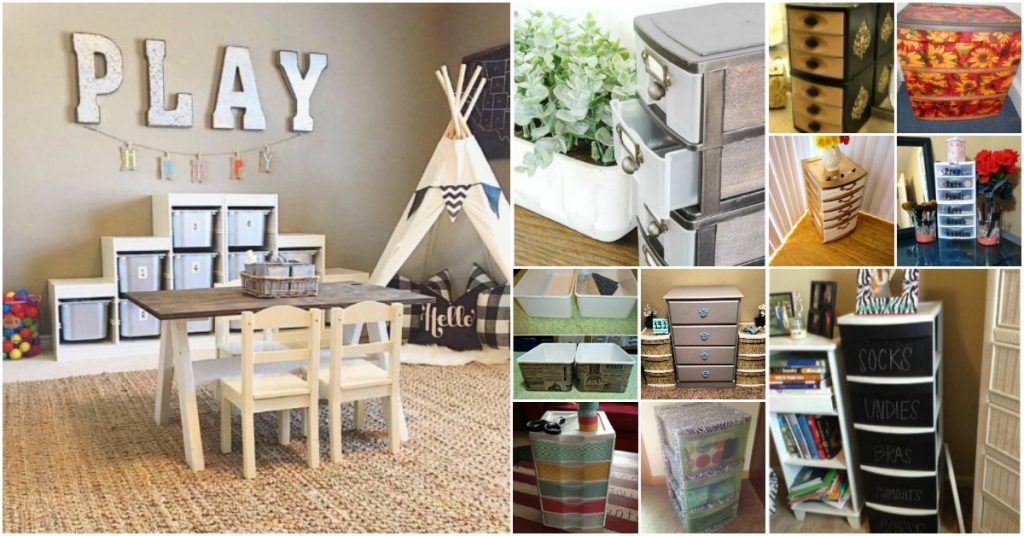 60 Plastic Bin and Drawer Decorating Ideas to Beautify Your Home