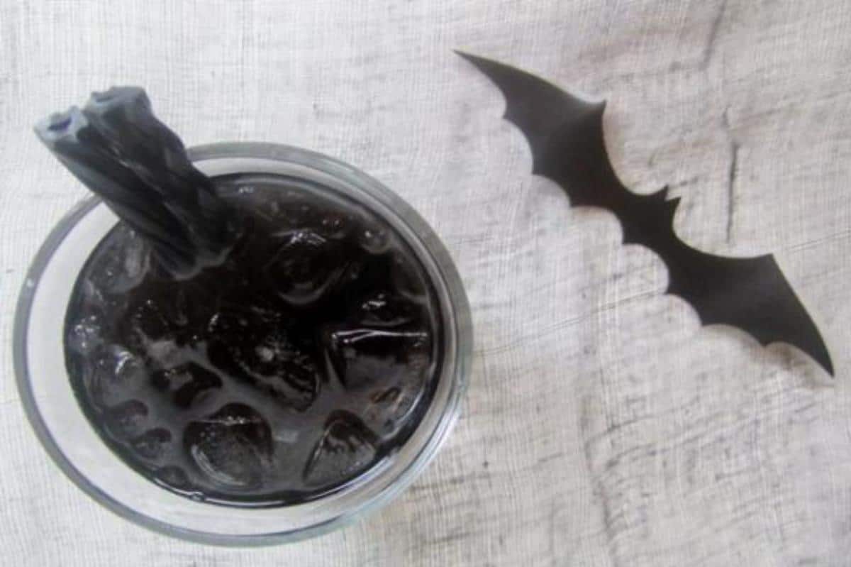 Bat Juice Halloween Mock Cocktail