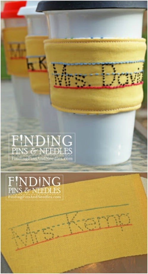 Personalized Embroidered Drink Sleeve