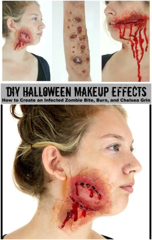 Infected Zombie Bite Makeup