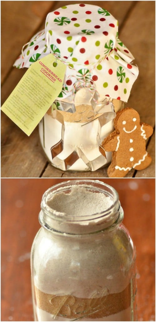 Yummy Gingerbread Cookies In A Jar