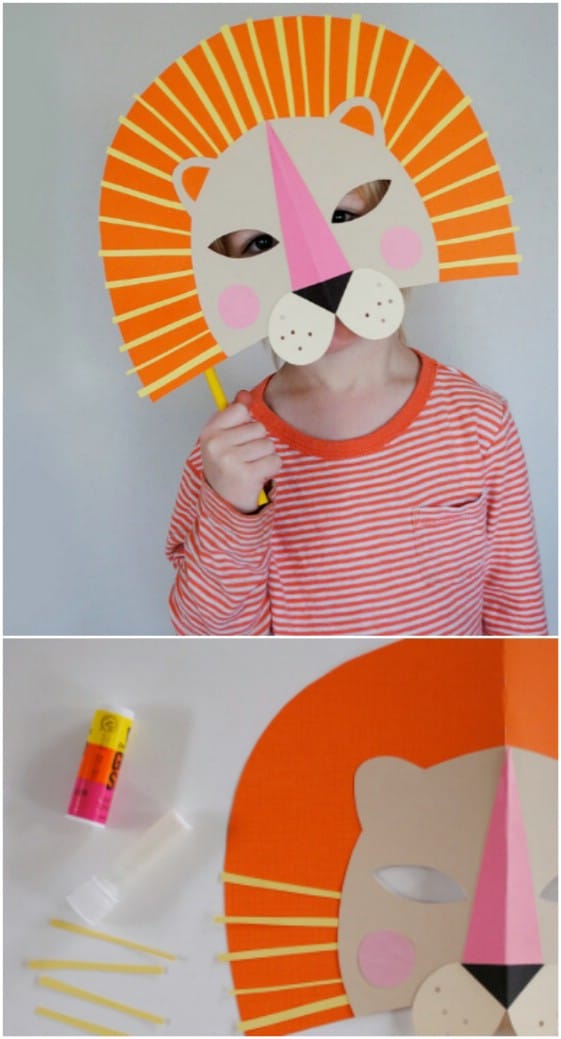 DIY Paper Lion Mask