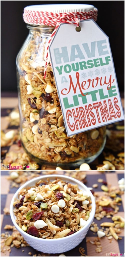 Gingerbread Granola Jar Gift