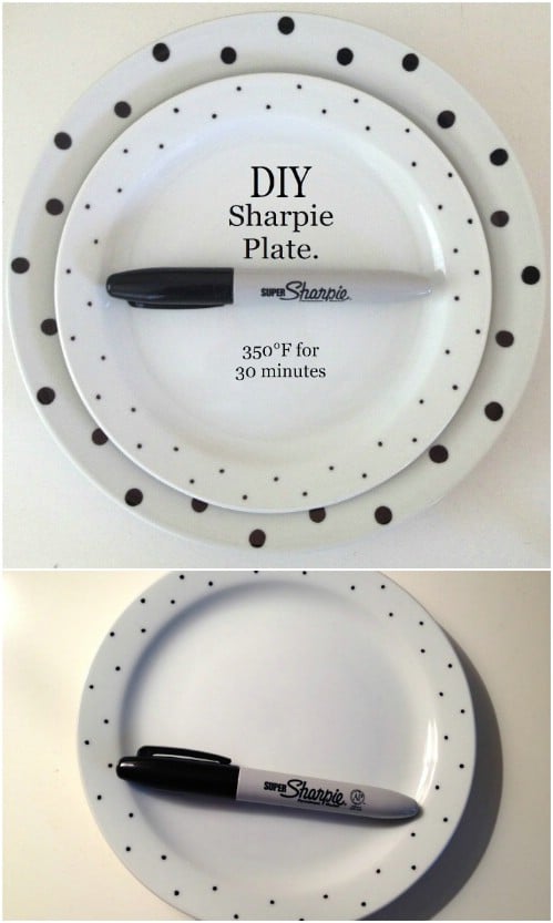 Easy DIY Sharpie Plate