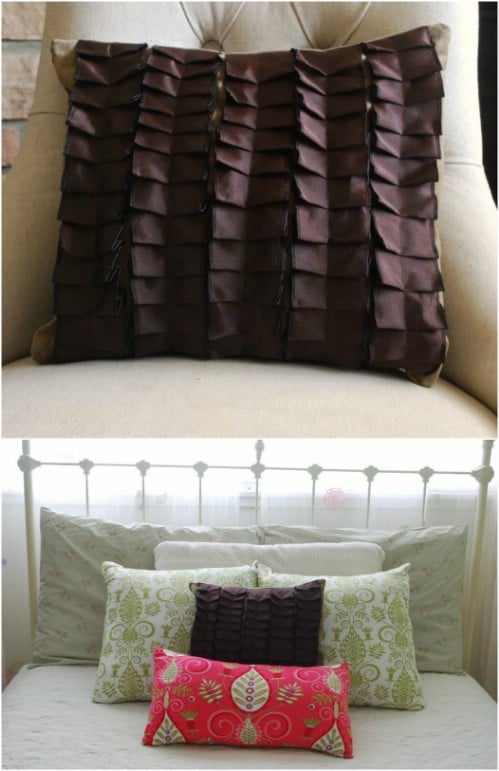 Easy DIY Pleated Accent Pillow