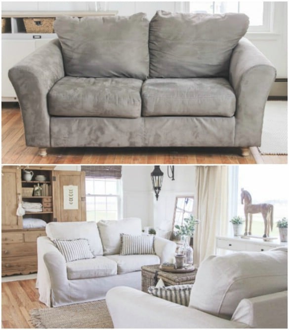Slipcover For Sofas With Attached Cushions