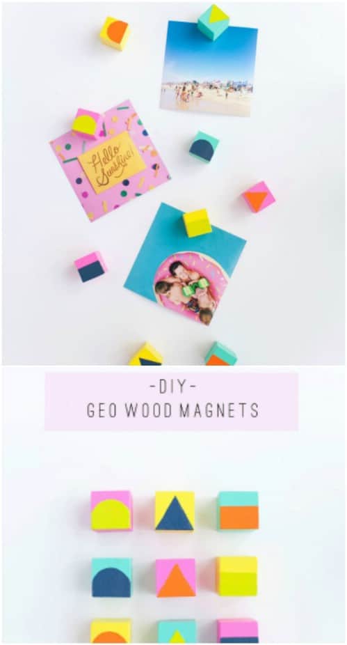 Easy Geo Wood Magnets