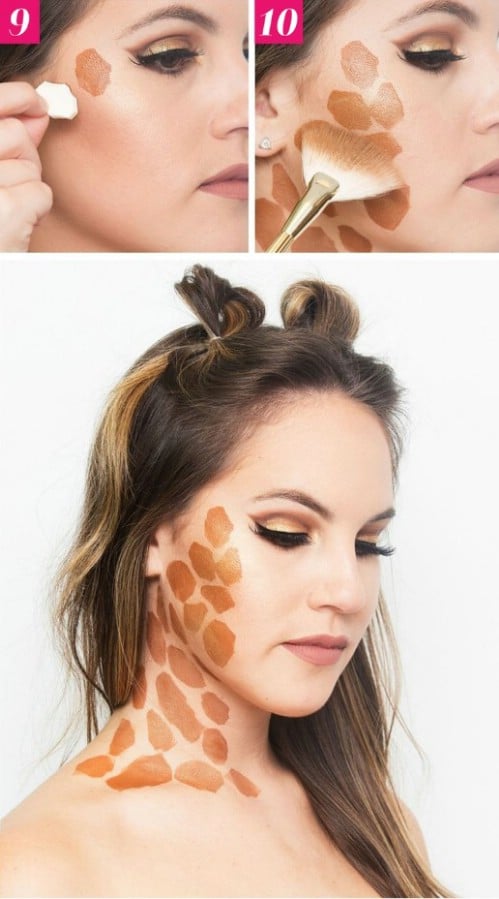 Easy Giraffe Makeup