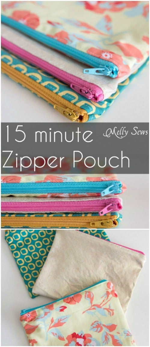 Easy Handmade Zippered Pouch