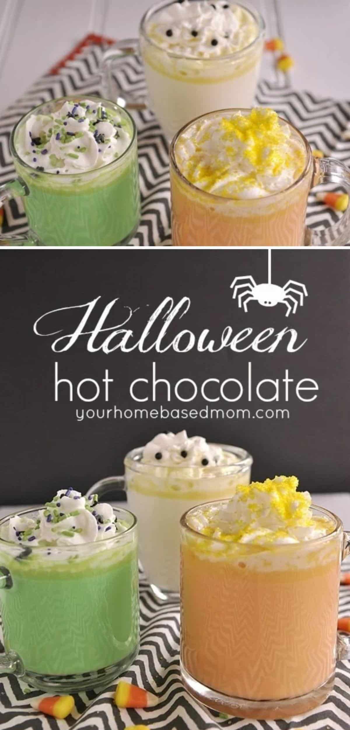 Halloween Colored Hot Chocolate