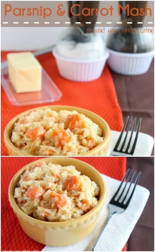 Mashed Parsnips And Carrots