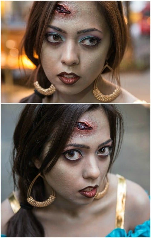 Princess Jasmine Zombie Makeup