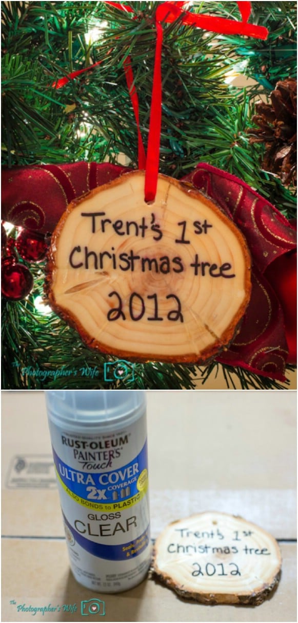 DIY Tree Trunk Ornament