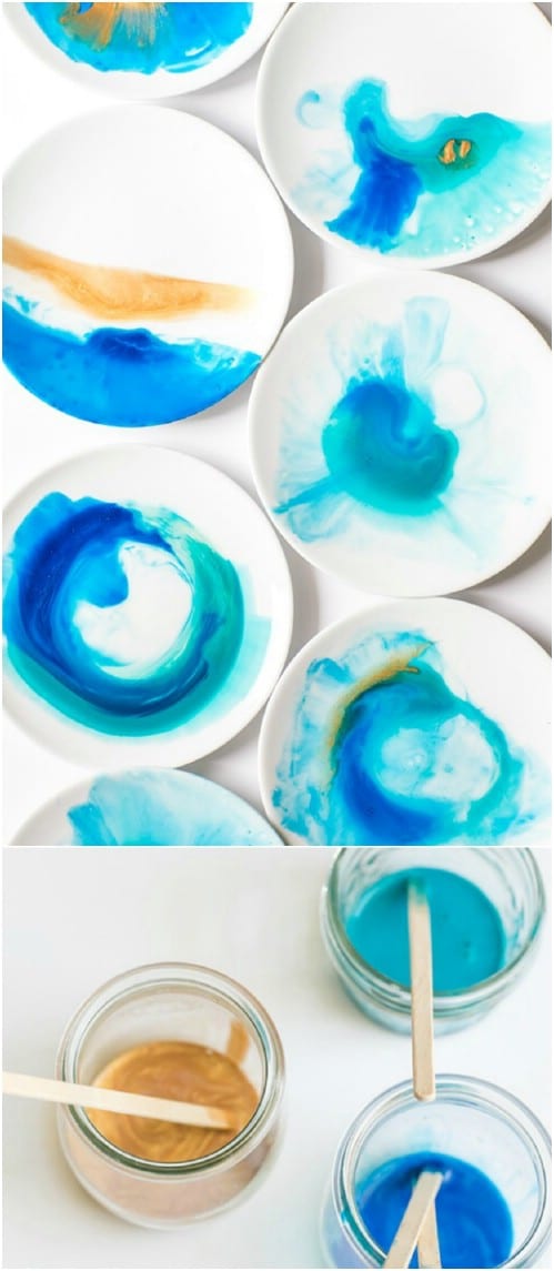 25 Diy Decorative Plates That Give Your Dishes A Hand Painted Look Diy Crafts