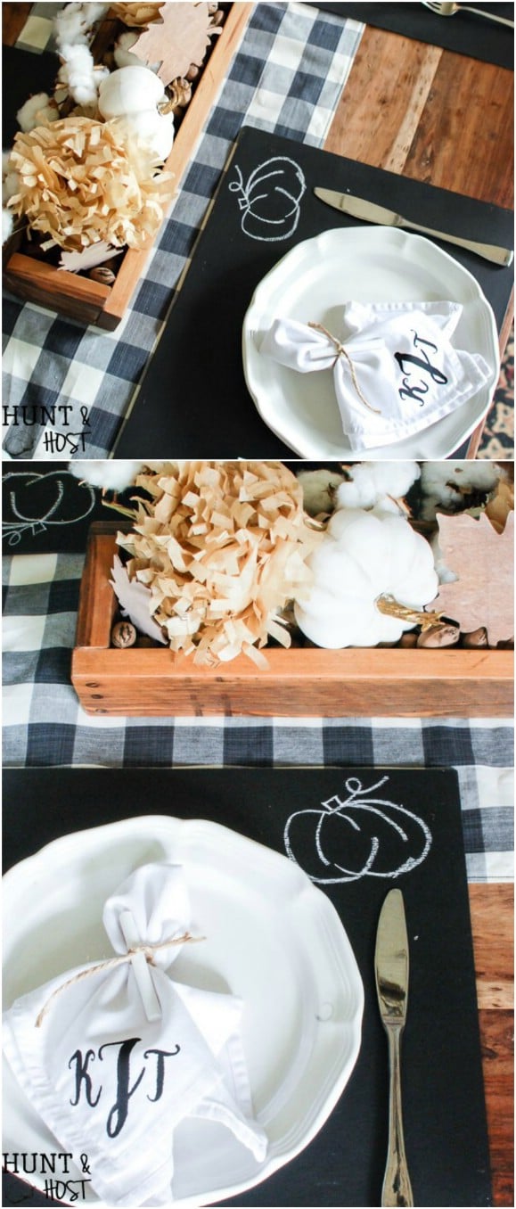 DIY Chalkboard Placemats