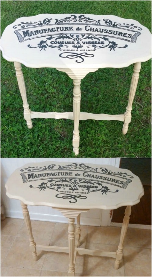 Easy DIY French Accent Table