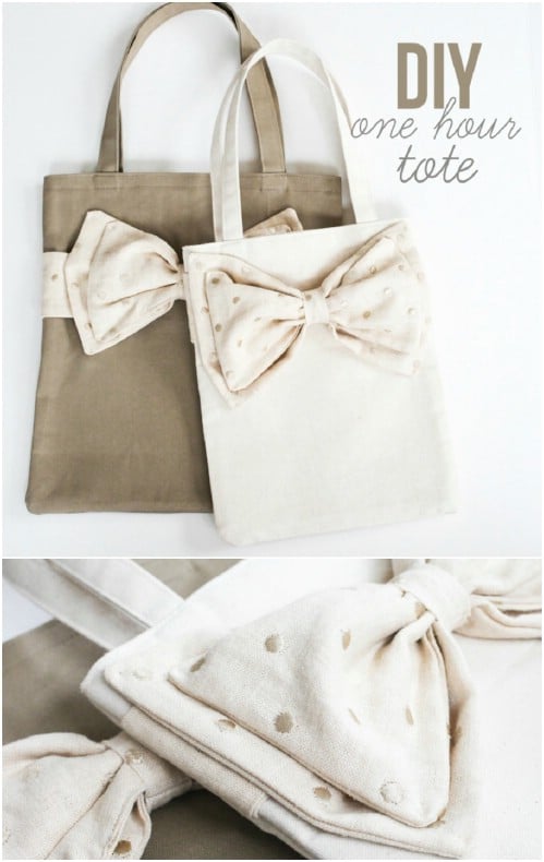 Lovely DIY Bow Tote