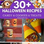 Halloween candy recipe collage