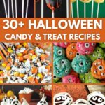 Halloween candy recipe collage