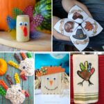 Kids thanksgiving craft collage