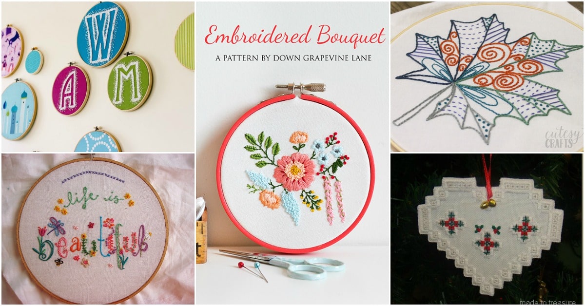 Embroidery Modern Embroidery Handmade Embroidery Digital download DIY Embroidery Pattern Embroidery Pattern Art DIY Tutorial