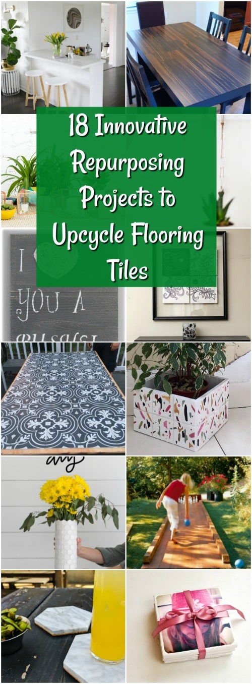 18 Innovative Repurposing Projects to Upcycle Flooring Tiles