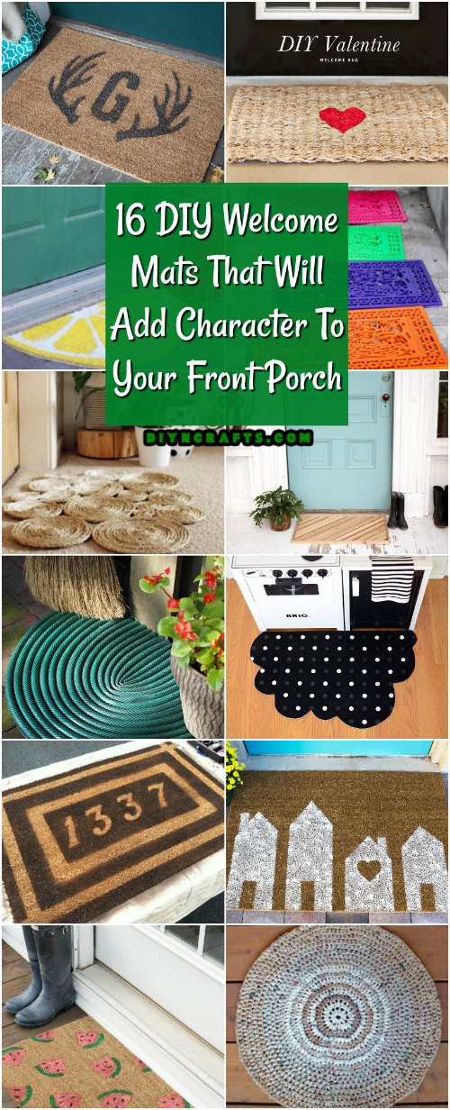 16 DIY Welcome Mats That Will Add Character To Your Front Porch