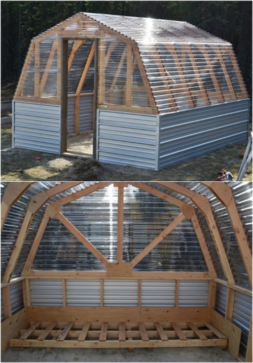 DIY Barn Style Greenhouse