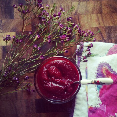 Beet And Blueberry Puree