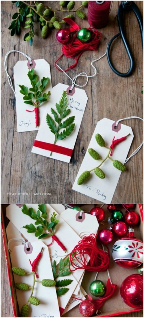 DIY Evergreen Gift Tags