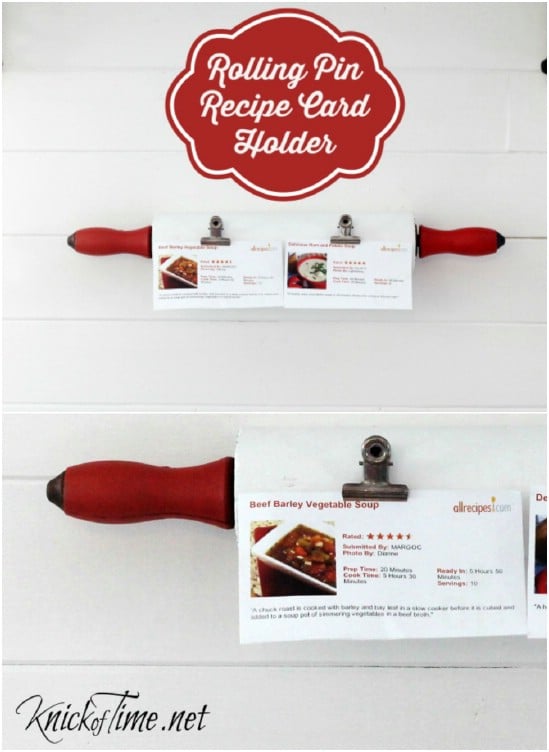 Rolling Pin Card Holder