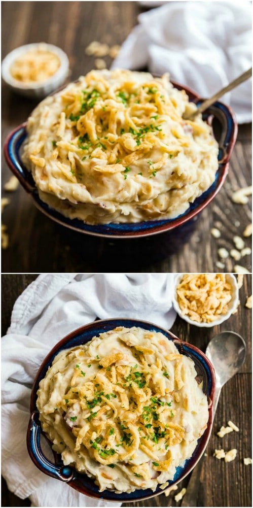 Easy French Onion Mashed Potatoes