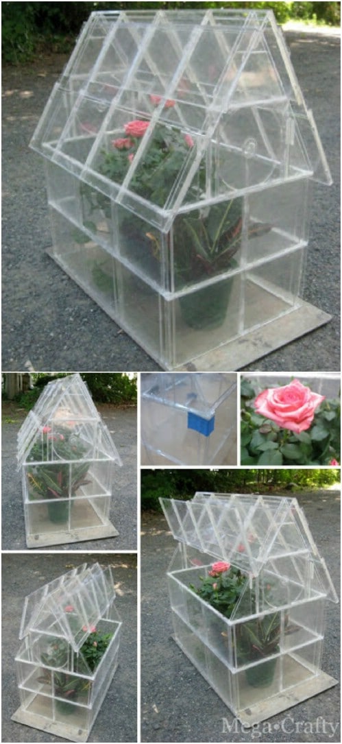 Upcycled CD Case Greenhouse