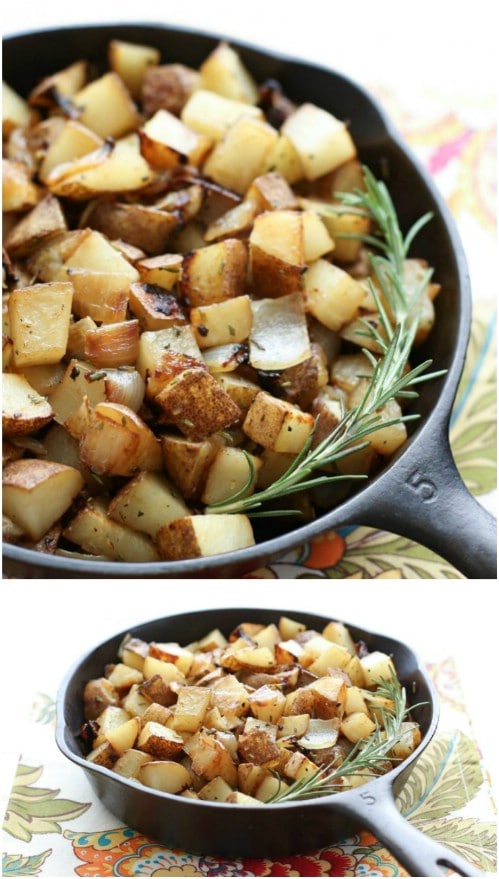 Rosemary And Onion Skillet Potatoes