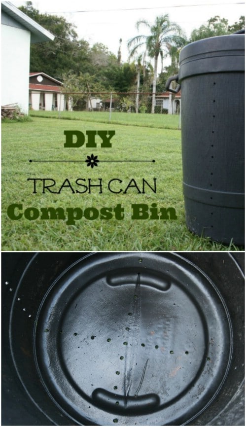 Upcycled Garbage Can Compost Barrel