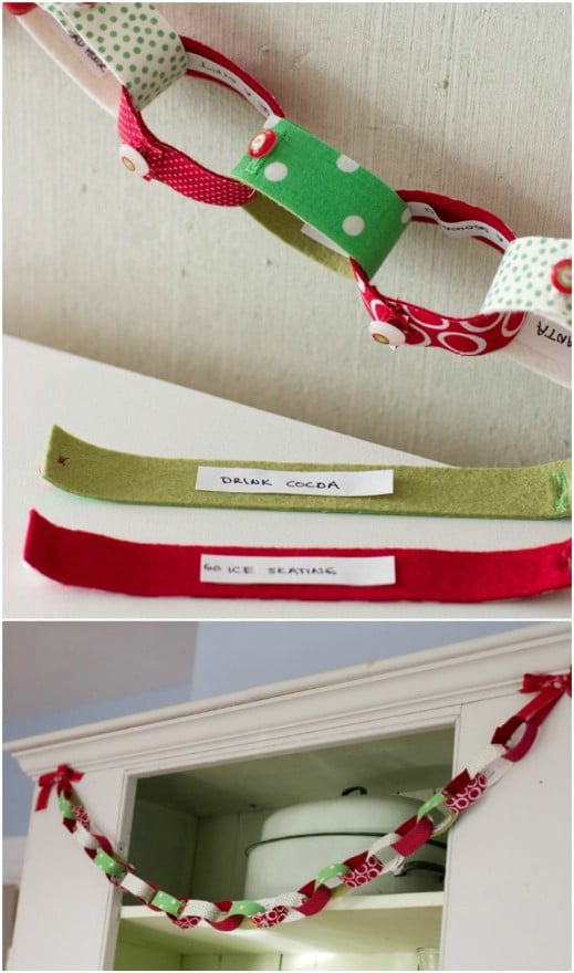 Fabric Covered Paper Chain