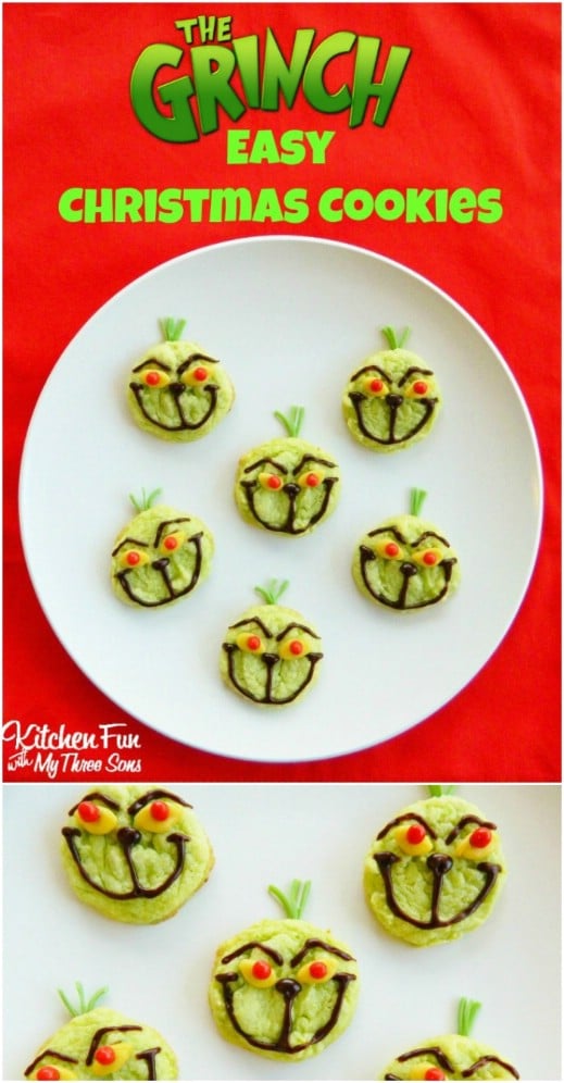 Adorable And Easy Grinch Cookies