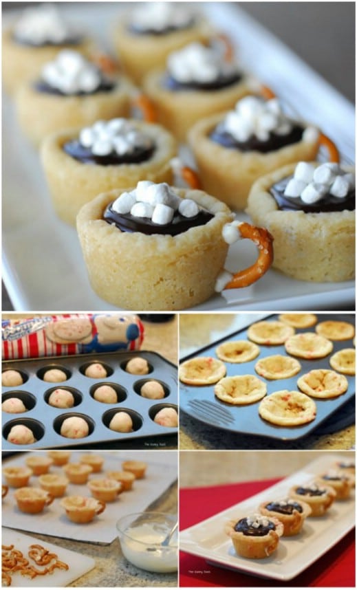 Hot Chocolate Cookie Cups