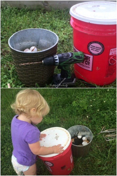 Simple DIY Five Gallon Bucket Compost Bin