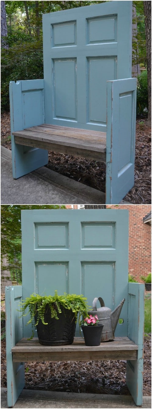 Upcycled Door Bench